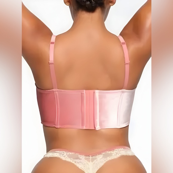 NWT | SKIMS | Limited Edition Velvet Lace Corset in Terracotta | Sz XXS - Picture 5 of 9